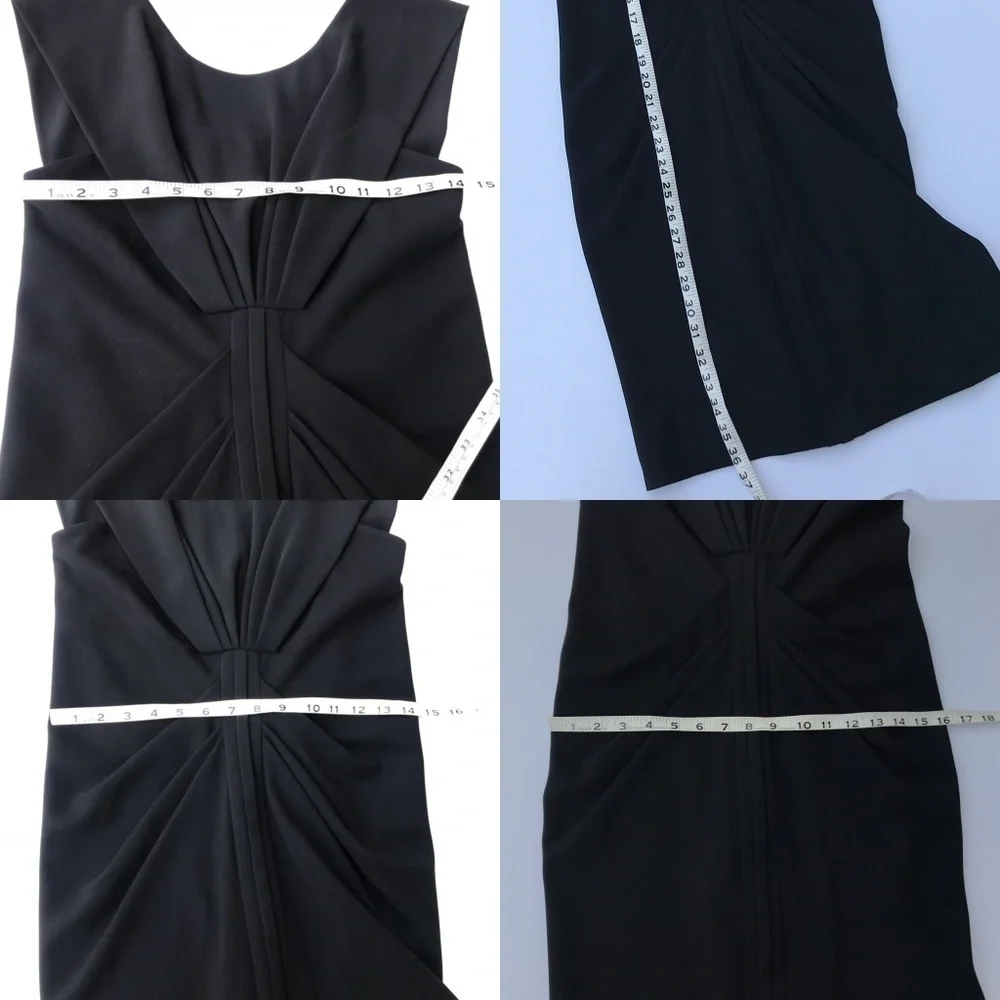 Balenciaga Black Dress LBD Cocktail Dress F36 - Picture 6 of 11